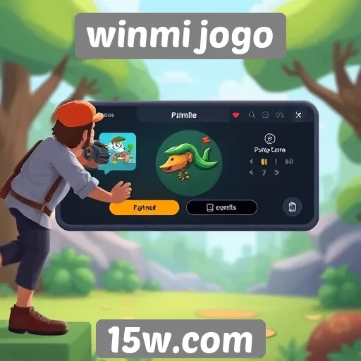Interface do usuário no winmi jogo é intuitiva e moderna